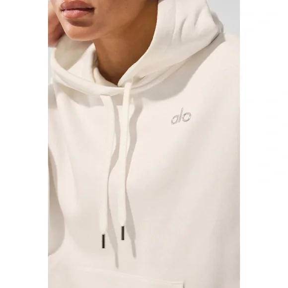 Alo Yoga Accolade Hoodie Ivory M - Picture 3 of 13